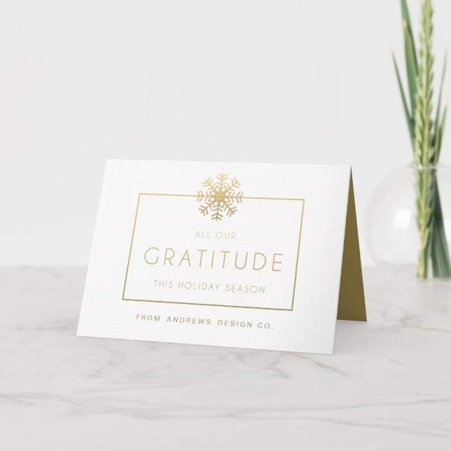 Tack Corporate Julhälsningar Card (Framsida)