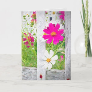 Tack Cosmos Blomsterträdgård Kort