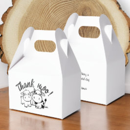 Tack Cow Thned Bröllop Presentaskar