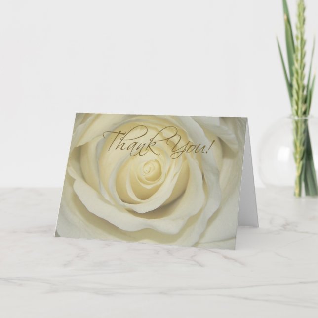 Tack Cream Rose-kort (Framsida)