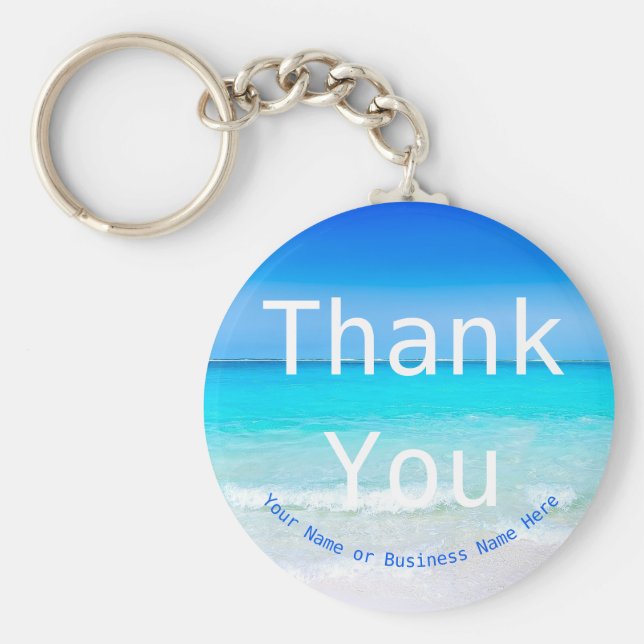 Tack Customer Gift Beach-sommaren Nyckelring (Framsidan)