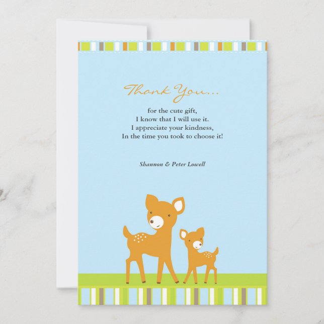 Tack Cute AnimalsFlat Card (Framsida)