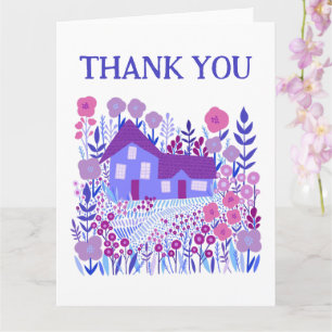 TACK Cute Farmhouse Garden Home Lila Kort