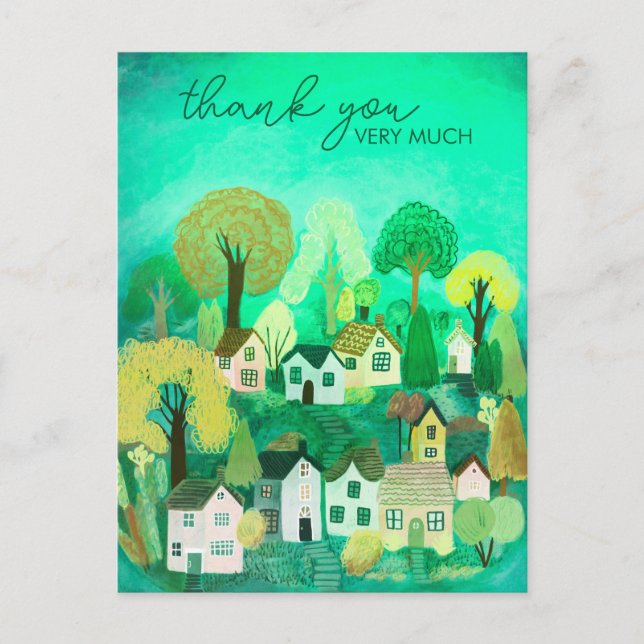 TACK Cuten by landsbygsillustration Vykort (Framsida)