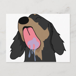 Tack, Dachshund Vykort