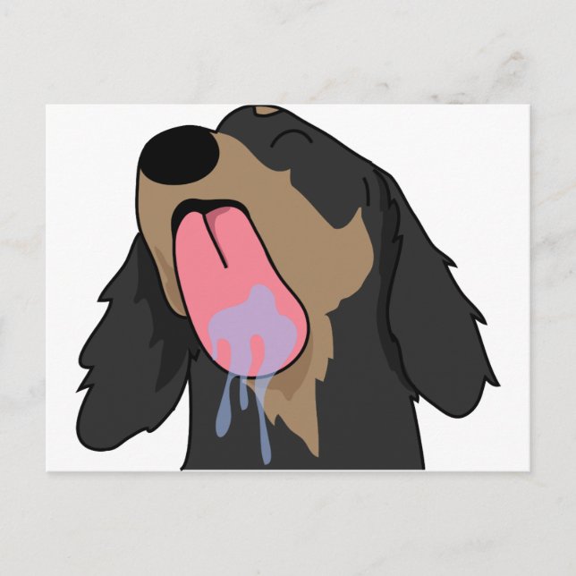 Tack, Dachshund Vykort (Framsida)