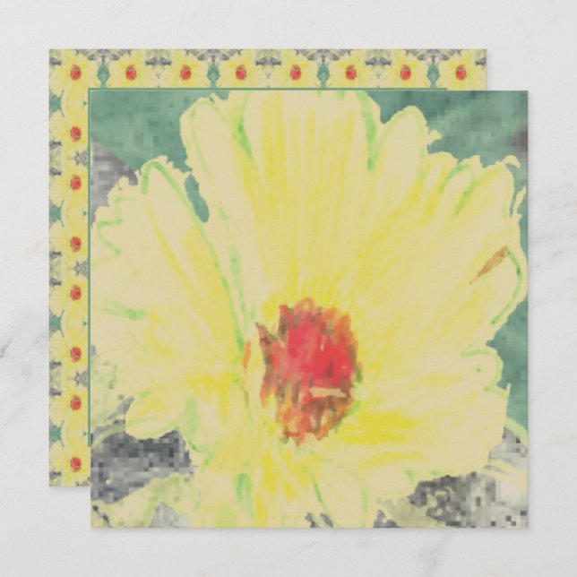 Tack Daisy Kort (Fram/baksida)