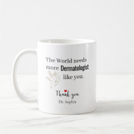 Tack Dermatolog Anpassat Namn Kaffemugg
