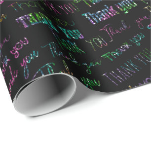 Tack det största ordet _colorful_smaller presentpapper
