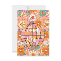 TACK DIG CARD - FLOWER DISCO BOLL