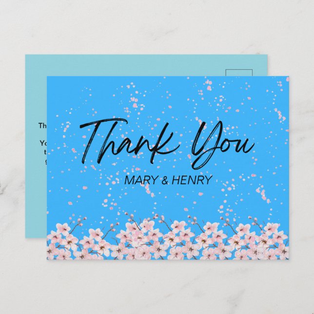 TACK DIG CARD VYKORT (Fram/baksida)