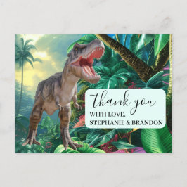 Tack Dinosaur children Jurassic World Postcard Vykort