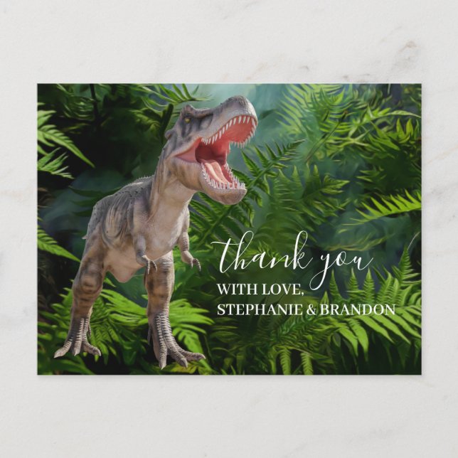 Tack Dinosaur-djungeln Jurassic World Postcard Vykort (Framsida)