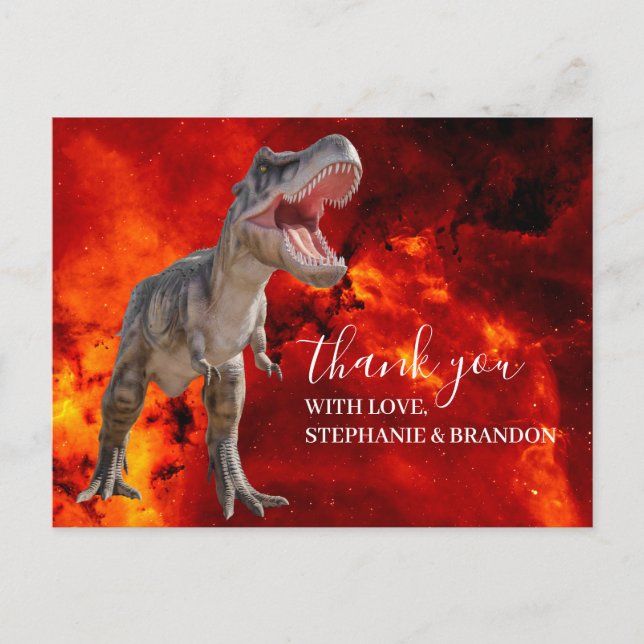 Tack Dinosaur fire Jurassic World Postcard Vykort (Framsida)