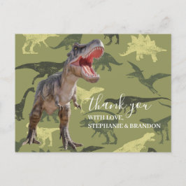 Tack Dinosaur Jurassic World Postcard Vykort