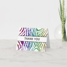 Tack! Djura sebramönster för färgrik vild Tack Kort