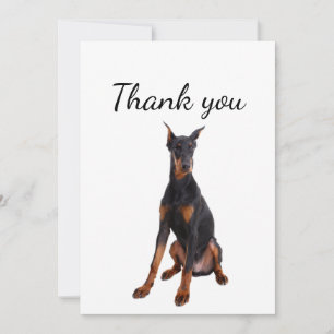 Tack Doberman Hund Pet Animal Kort