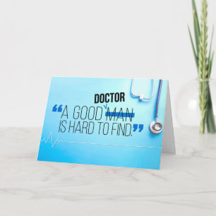 Tack, doktor, en Bra Doktor är svår att hitta Tack Kort