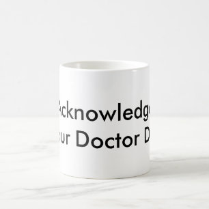 Tack doktor kaffemugg