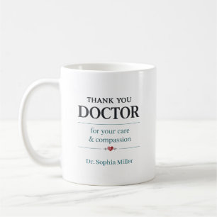 Tack Doktor Personlig Vård & Medkänsla Kaffemugg