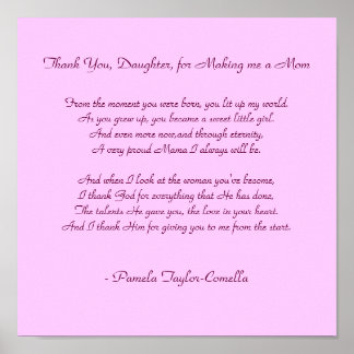 Tack, Dotter, för att Skapar mig en Mamma... Poster