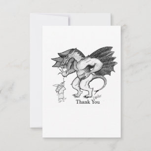 tack Dragon and Wizard Card Kort