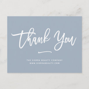 Tack Dusty Blue Retail Small Business Vykort