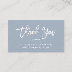 Tack Dusty Blue Small Business Visitkort