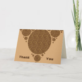 Tack Earth Tone Vild katt Mönster Kort