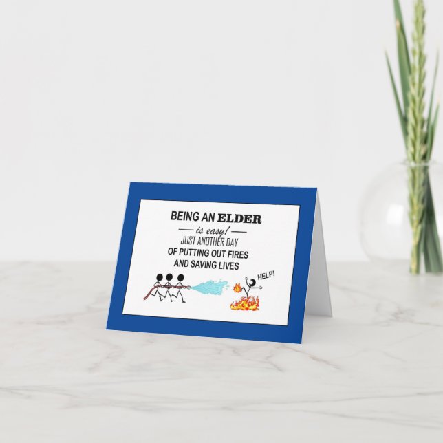 "Tack Elders!" Vikt tackkort (Framsida)