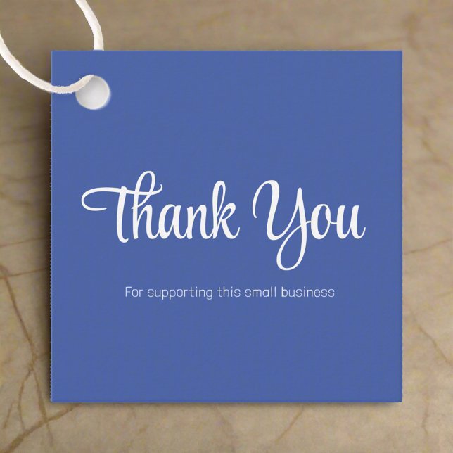 Tack Elegant Blue Handmade Branding Packing Gåvor Etiketter (Skapare uppladdad)