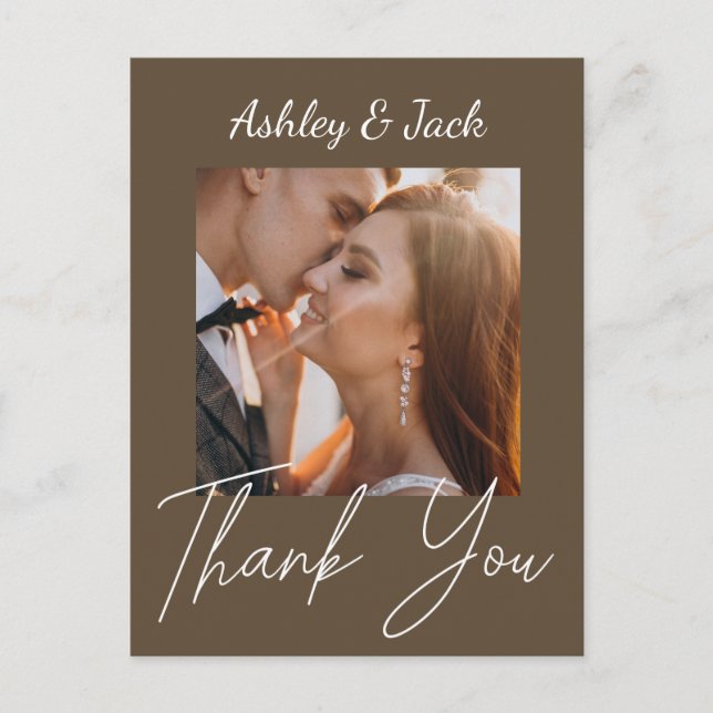  Tack Elegant Chic Foto Postkort Vykort (Framsida)