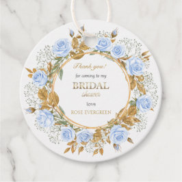 Tack Elegant Dusty Blue Ro Baby Breathe Gåvor Etiketter