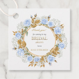 Tack Elegant Dusty Blue Ro Baby Breathe Gåvor Etiketter