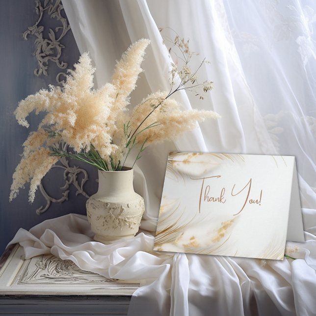 Tack | Elegant Guld Pampas Blommigt (Skapare uppladdad)