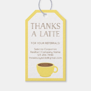 Tack en gillande för lärare för Latte Presentetikett