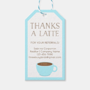 Tack en gillande för lärare för Latte Presentetikett