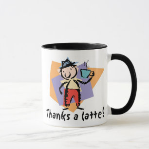 Tack en latte! Kaffemugg