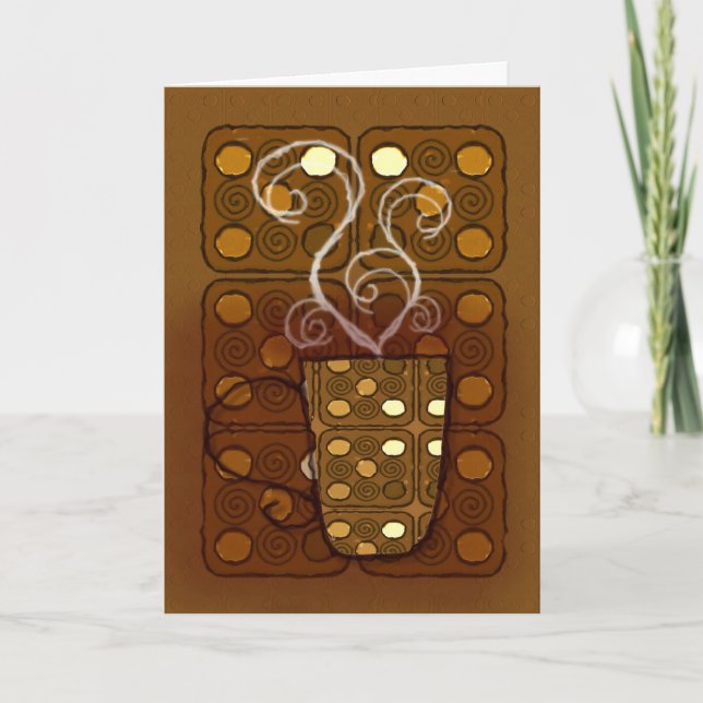 Tack en Latte tackar dig hälsningkortet Kort (Framsida)