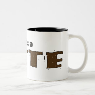 Tack en Latte Två-Tonad Mugg