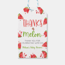 Tack En Melon Vattenmelon Baby Shower Favor
