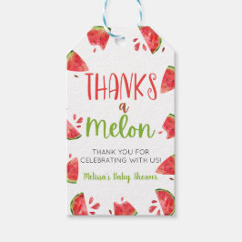 Tack En Melon Vattenmelon Baby Shower Favor Presentetikett