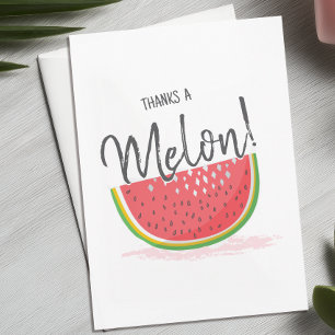 Tack en Melon Vattenmelon Tack Kort