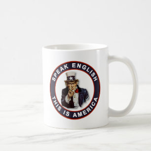 TACK ENGLISH - DET HÄR ÄR AMERIKA KAFFEMUGG
