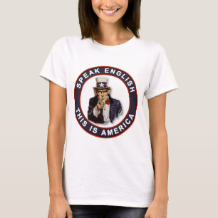 TACK ENGLISH - DET HÄR ÄR AMERIKA T-SHIRT