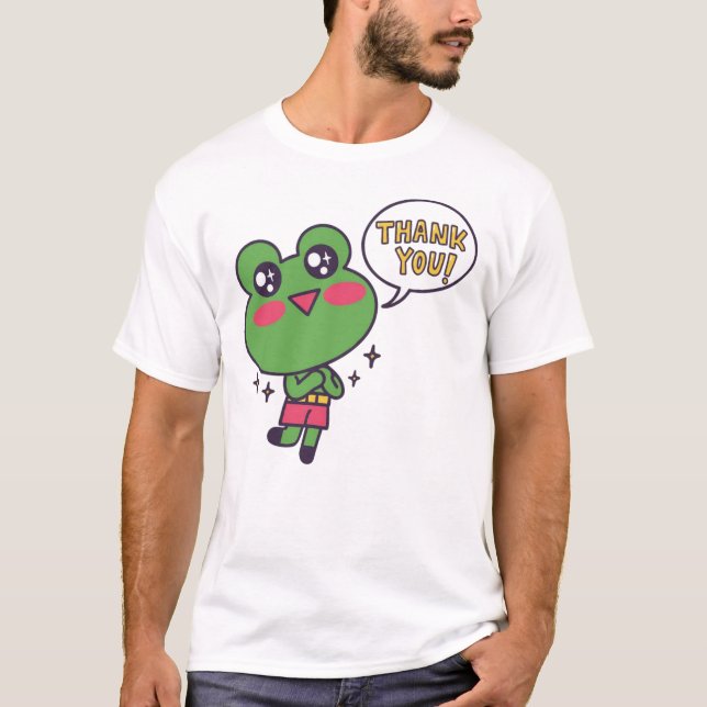Tack – Enkel T-Shirt för Tacksamhet (Framsida)