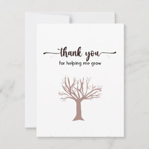 Tack - enkelt kort, sladd och enkelt