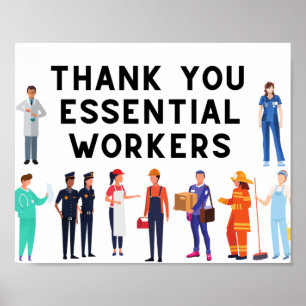 Tack Essential Workers Poster