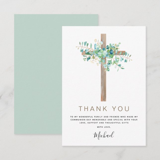 Tack Eucalyptus första Heligan (Fram/baksida)