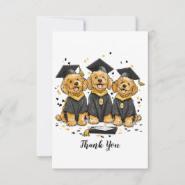 Tack Examens Goldendoodle Hundar Kort